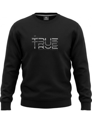 Tommy Life O Yaka Siyah Erkek Sweatshirt