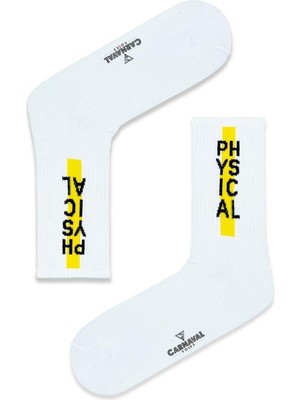 Carnaval Socks Physıcal Desenli Renkli Spor Çorap