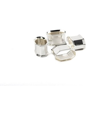Mikasa Moor Peçete Yüzüğü 4 Lü Silver 124653