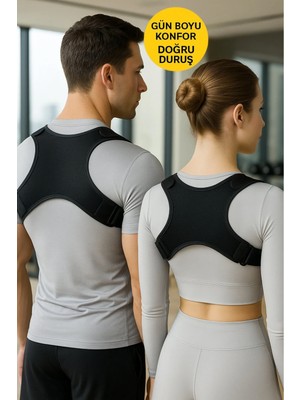 Figiza Kifoz Skolyoz Kamburluk Önleyici Omuz Sırt Dik Duruş Korsesi Ortopedik Duruş Düzeltici Kadın Erkek