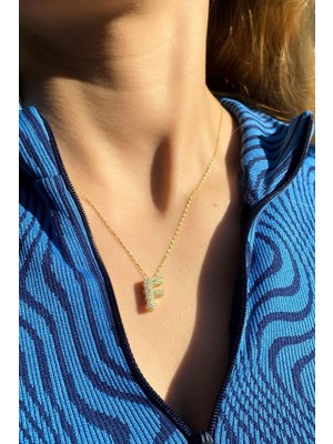 Spossy Silver Jewelry F Harf Kolye