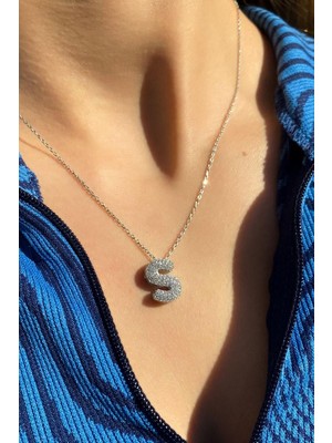 Spossy Silver Jewelry S Harf Kolye
