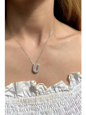 Spossy Silver Jewelry Ü Harf Kolye