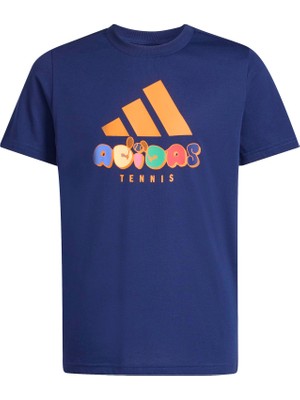 Adidas Tennis Category Graphic Lacivert Çocuk Tshirt