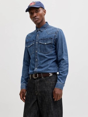 Jack & Jones Jack Jones Western Erkek Jean Gömlek 12289219