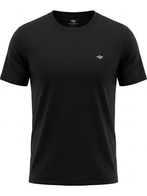 Crosstime 5036 0 Yaka Siyah Erkek Tshirt