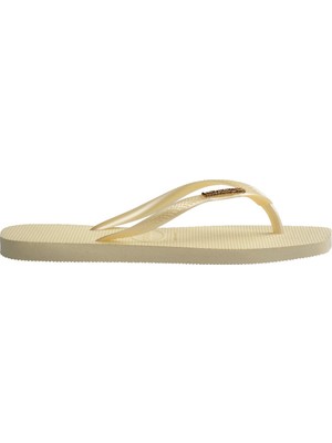 Havaianas Square Logo Metallic Bej Kadın Terlik