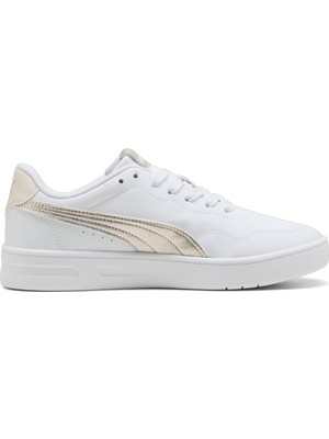 Puma Court Lally Metallic Whisper Beyaz Kadın Sneaker Ayakkabı