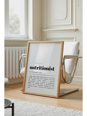 Des Vu Print Nutritionist Tanım Posteri,diyet Diyetisyen Temalı Çerçevesiz Poster