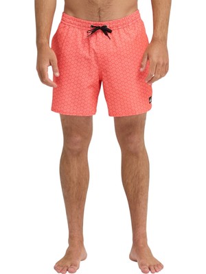 Quiksilver Strech Printed Kırmızı Erkek Mayo