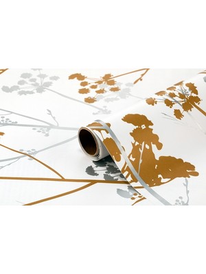 Bigpoint Yapıskanlı Folyo Baskılı Çiçek Desen 59 Suya Dayanıklı Renkli PVC 45 x 200 cm