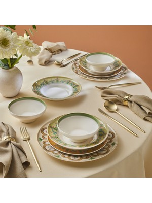 Karaca Forever Bone Colosseum 24 Parça 6 Kişilik Yemek Takımı