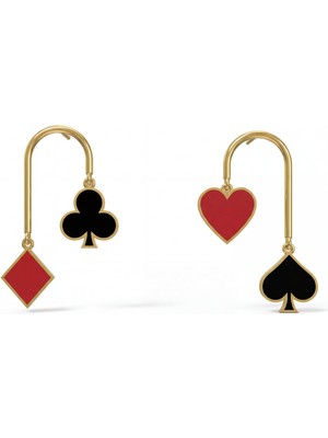 Winners Jewels Poker Kart Sembolleri U Küpe