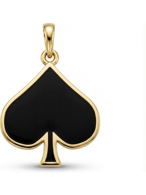 Winners Jewels Karo Kupa Maça Sinek Kolye Ucu