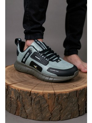 Solazer Erkek Bağcıklı Sneaker Su Yeşili Spor Ayakkabı