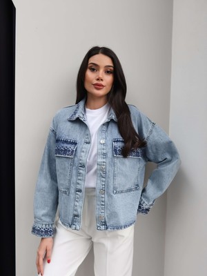 Esra Helvacı Işlemeli Denim Ceket