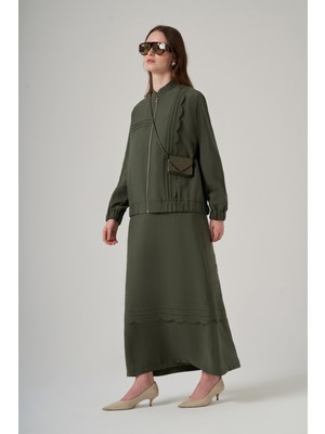Nuss Iç Elbise Ceket Ikili Takım 1047 Yeşil