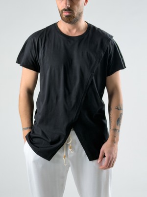 Cocopelli Çift Parça Siyah Erkek T-Shirt COC3001