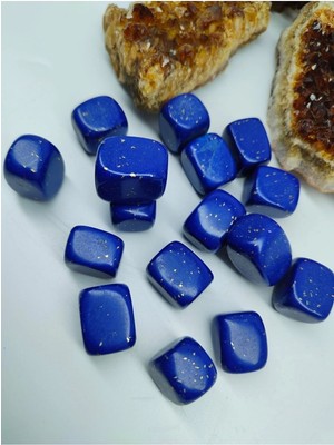 Zodyak Doğal Taş Lapis Lazuli Doğal Taş Tımbıl (Sertifikalı ) (1 Adet)