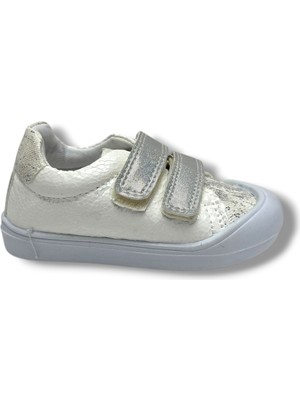 Arzen Bebe 140-26 Simli Pullu Çift Cırtlı Anatomik Kız Çocuk Ayakkabı 19-25