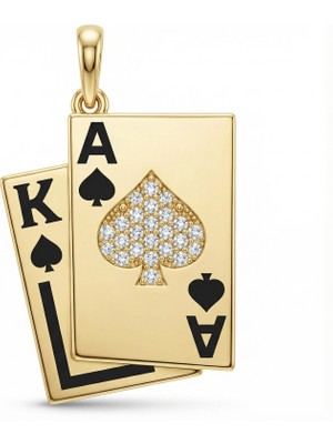 Winners Jewels Maça As-Papaz Kolye Ucu