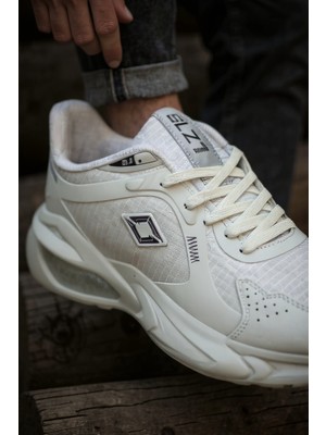 Solazer Erkek Günlük Sneaker Beyaz Yürüyüş Ayakkabısı