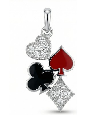 Winners Jewels Poker Dörtlü Kolye Ucu