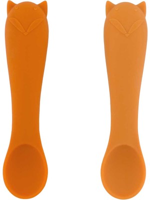 Trixie Mr. Fox - 2li Silikon Bebek Kaşığı Seti