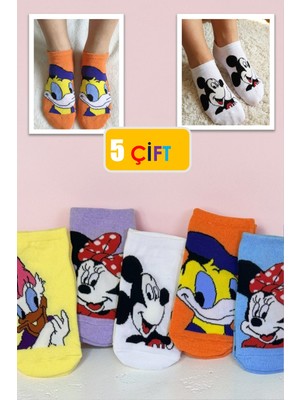 Yasyas 10 Çift Sevimli Çizgi Karakterler Patik Çorap Seti