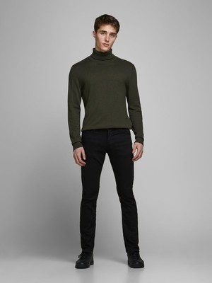 Jack & Jones Glenn Felix Erkek Jean Pantolon 27/30 Desenli Siyah Renkli Modern Stil