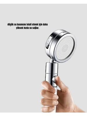 360° Ayarlanabilir Çok Fonksiyonlu Duş Başlığı Nemere