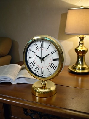 River World Masa Saati Metal 25 cm x 20 cm Roma Asalet Gold