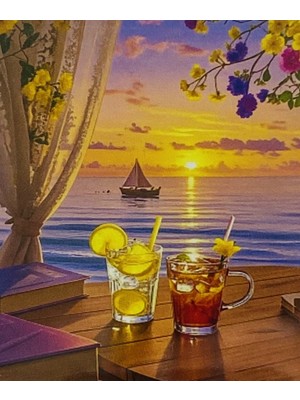 Elegantshop 5d Yapışan Boncuk Mozaik Tablo 40*50 cm H5X06