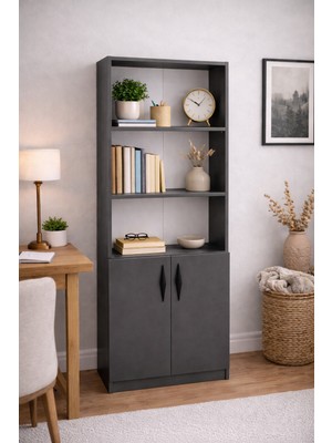 Mossano Nesso Kitaplık Dolap Çok Amaçlı Dolap Kiler Dolabı Raflı Dolap