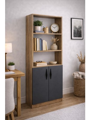 Mossano Nesso Kitaplık Dolap Çok Amaçlı Dolap Kiler Dolabı Raflı Dolap