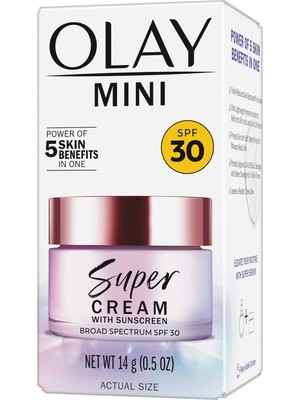 Olay Mini Super Cream SPF30 Güneş Koruyucu Nemlendirici Yüz Kremi 14GR