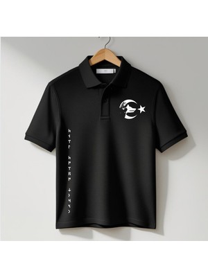 Türk Boyu Tanrı Türk'ü Korusun Yazılı (Polo Yaka T-Shirt )