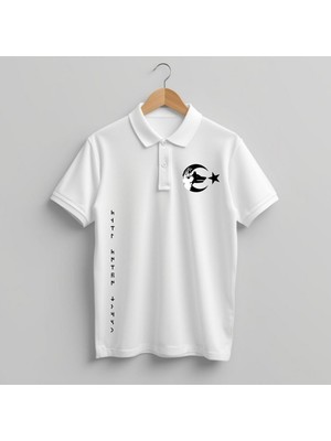 Türk Boyu Tanrı Türk'ü Korusun Yazılı (Polo Yaka T-Shirt )