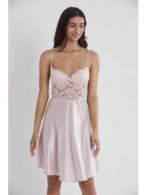 Pierre Cardin Saten Dantelli Gecelik 627