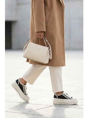 Leticia Guja Ithal Özel Seri Yan File Detaylı Kadın Spor Ayakkabı Siyah