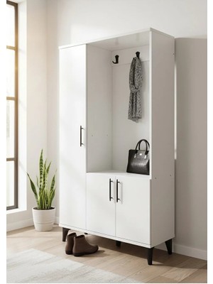 Cozibo Helsinki Portmanto Beyaz