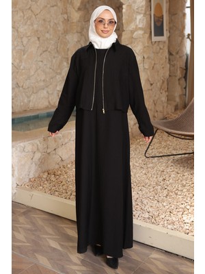 İmaj Butik Siyah Ceket Kombinli Elbise