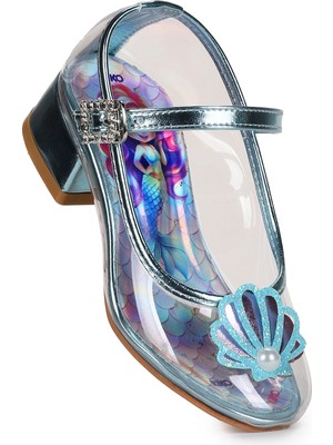 Kiko Kids  Deniz Kızı Şeffaf Kız Çocuk Topuklu Abiye Ayakkabı