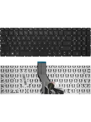 Notespare Hp Uyumlu 15-RA012NT (3FY63EA), 15-RA013NT (3QT54EA) Klavye Tr Siyah