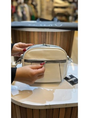 Sanmorris Kadın Suni Deri Ayarlanabilir Küçük Boy Çapraz Askılı 4 Gözlü Omuz ve Çapraz Çanta