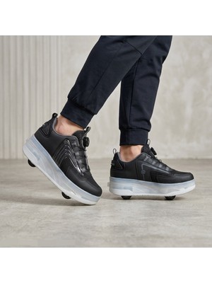 Öztürk Işıklı Akıllı Mekanizma Bağcıklı Çocuk Paten Ayakkabı