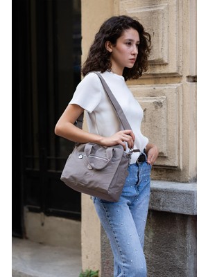 Sanmorris 7000 Şık ve Modern Çok Bölmeli Kadın El ve Omuz Çantası Iş, Günlük ve Seyahata UYGUN(22X25X12)