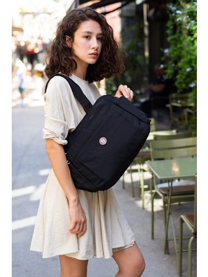 Sanmorris Şık ve Modern Çok Fermuarlı Bölmeli Kadın El ve Omuz Çantası Günlük ve Seyahata Uygun (28X34X15)