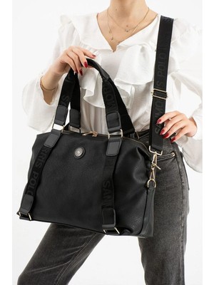 Sanmorris 1432 Kadın Çok Gözlü Ayarlanabilir Çapraz Askılı El ve Omuz Çantası (47 x 30 x 11 )