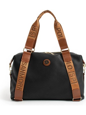 Sanmorris Kadın Çok Gözlü Ayarlanabilir Çapraz Askılı El ve Omuz Çantası S-1432